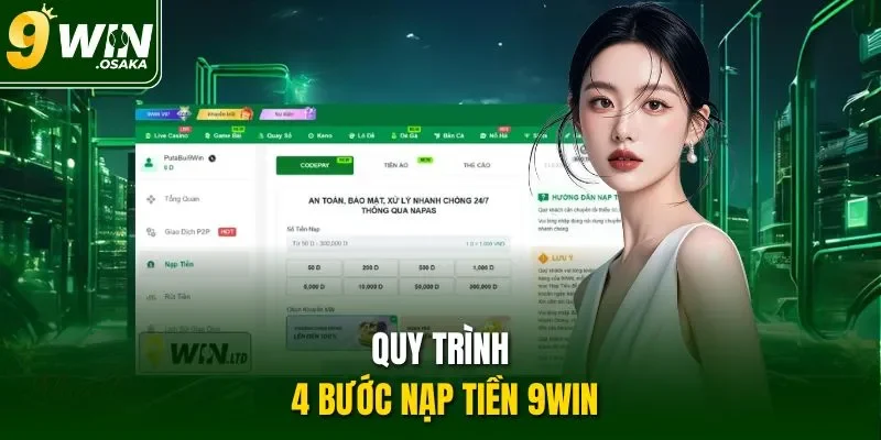 Quy trình 4 bước nạp tiền 9Win